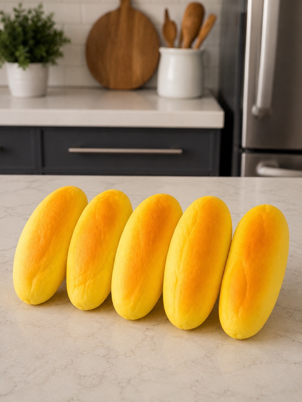 5 Pack Bread Squishy Set – Soft Slow Rising Food Squishies Brand New in Box - Picture 2 of 5